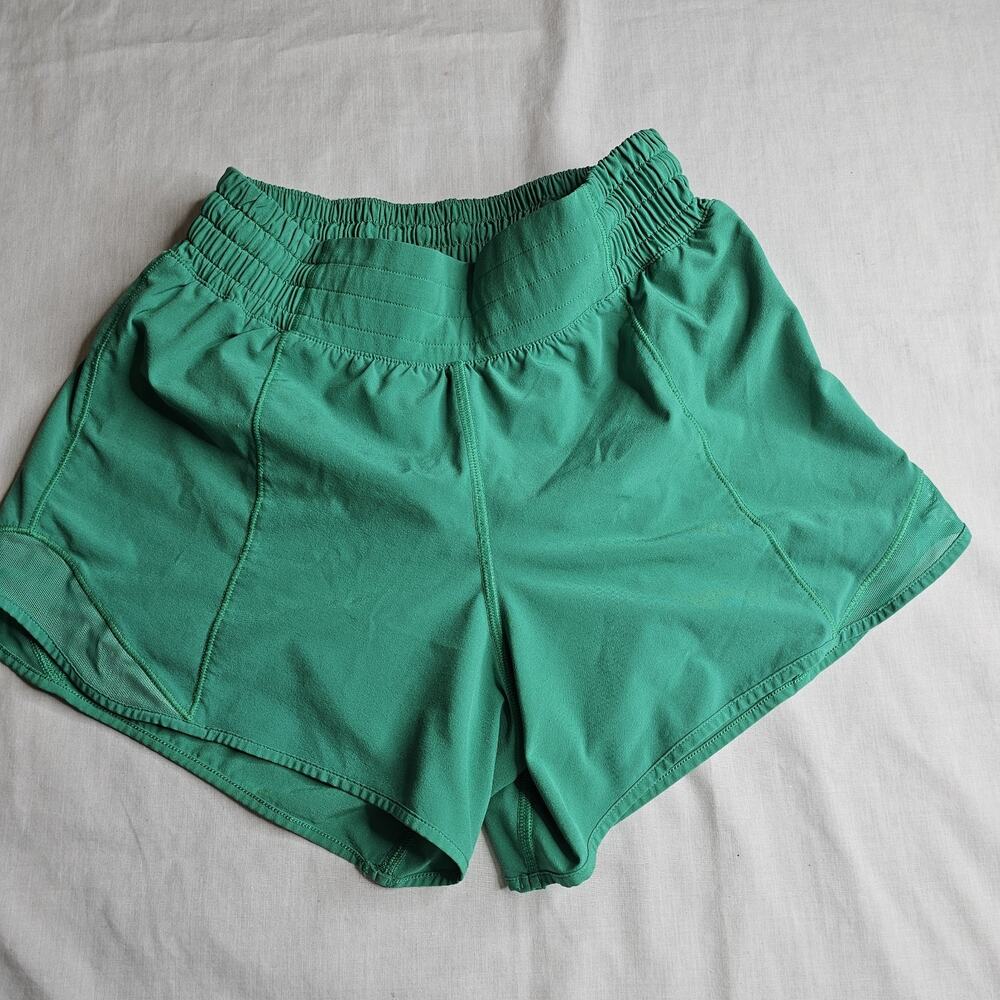 Lululemon Hotty Hot HR 4” Size 4 Kelly Green Activewear Activewear Trending - Picture 3 of 9